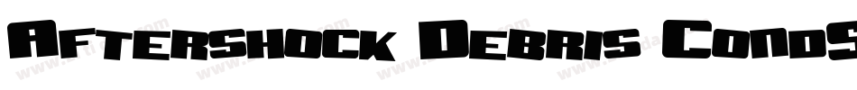 Aftershock Debris CondSolid Italic字体转换